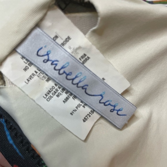 Isabella Rose Black and Red Frida Bondi Floral Boho Bikini Size Large - Picture 8 of 8